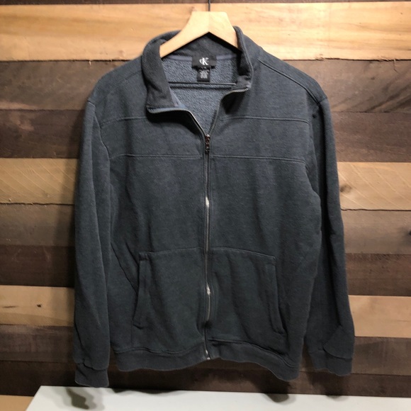 Calvin Klein Other - Gray Calvin Klein Men’s Zip Up Sweater size Large
